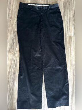 Emporio Armani Black Corduroy Men's Trousers